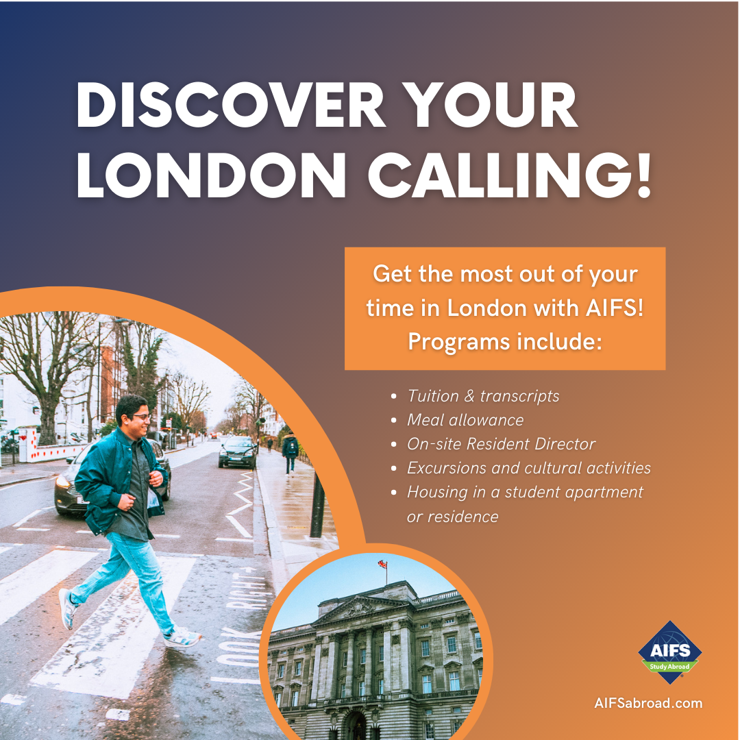 London Square (Feed 4 Options) and text AIFSAbroad